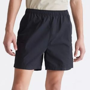 Calvin Klein elastic waist poplin shorts, NEW